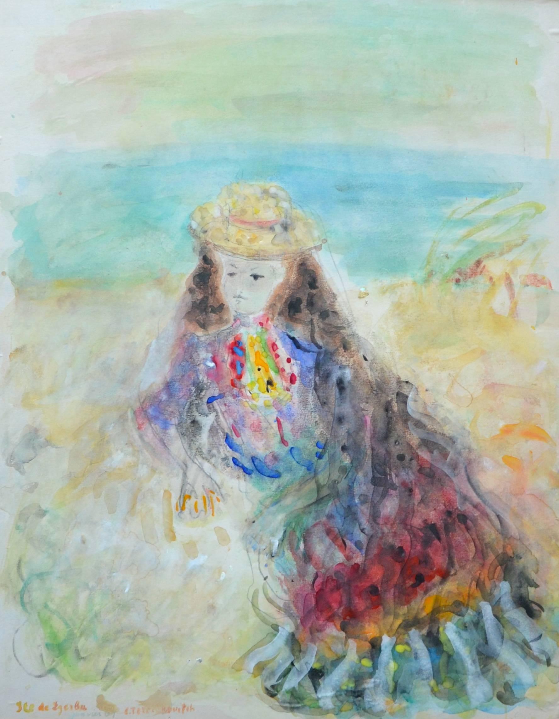 Constantin Terechkovitch Figurative Art - Ile de Djerba