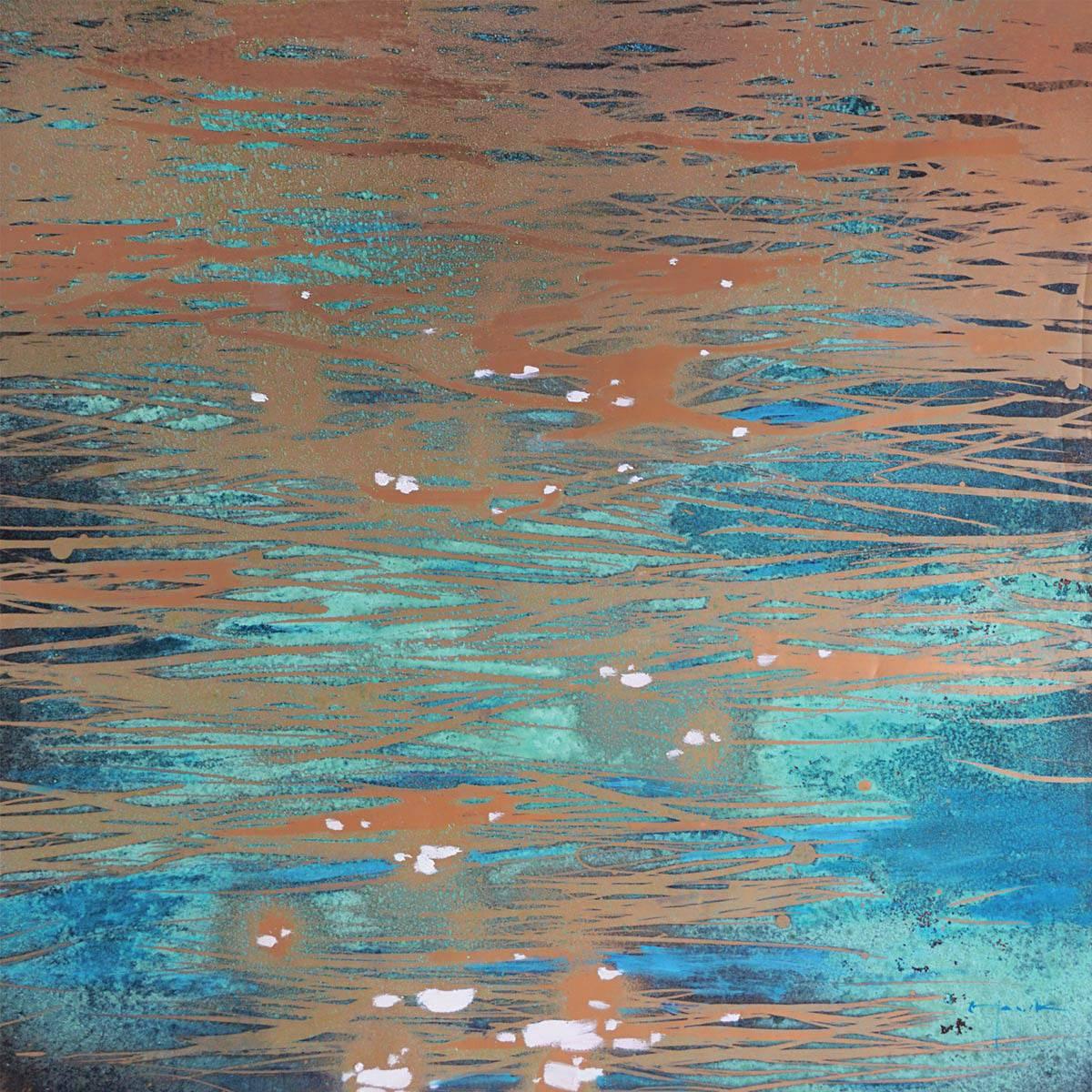Richard Hawk Abstract Painting - Lago