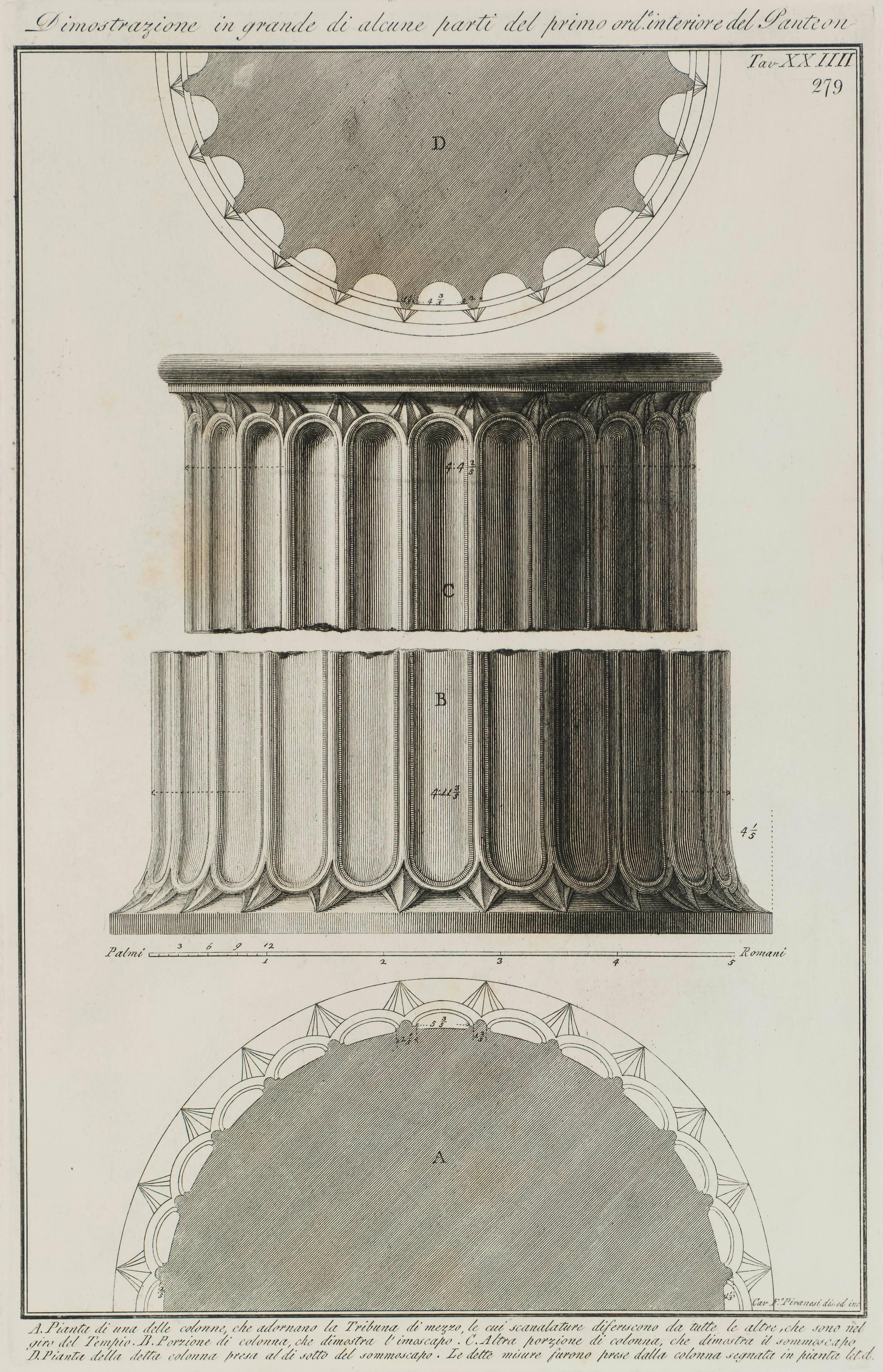 Doric Columns of the Pantheon in Rome