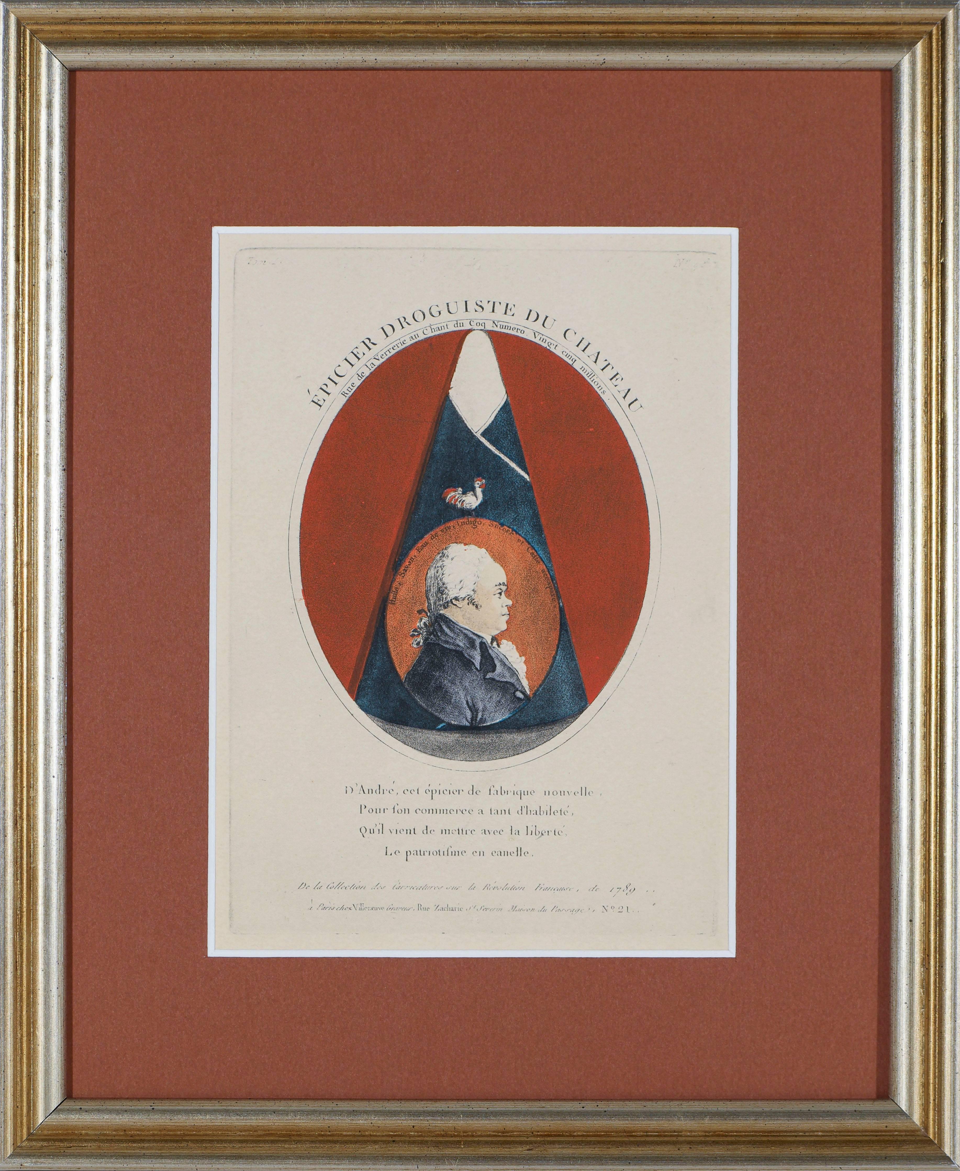 Unknown Portrait Print - The Most Celebrated French Grocer of the Chateau