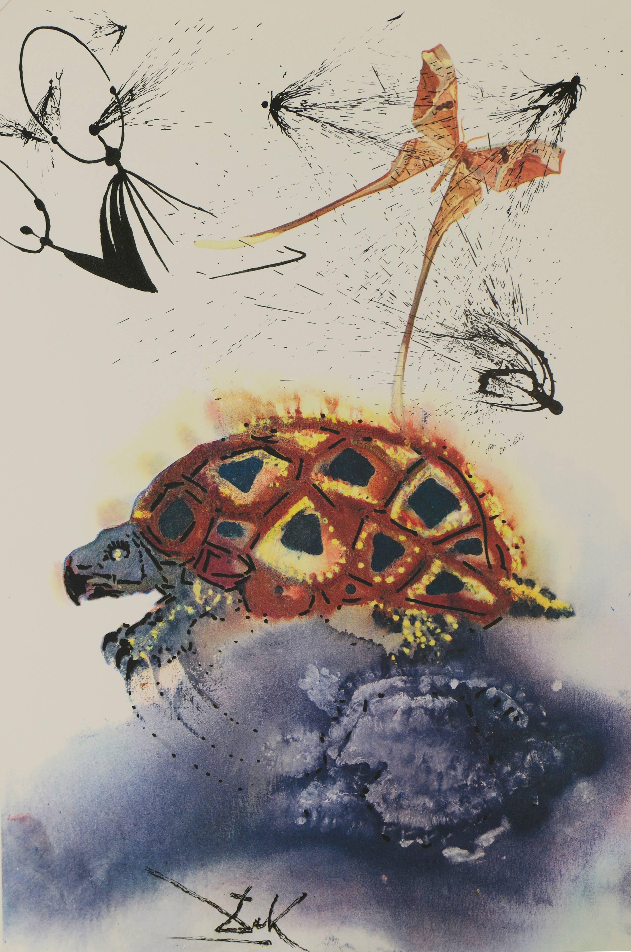 Salvador Dalí Figurative Print - The Mock Turtle's Story