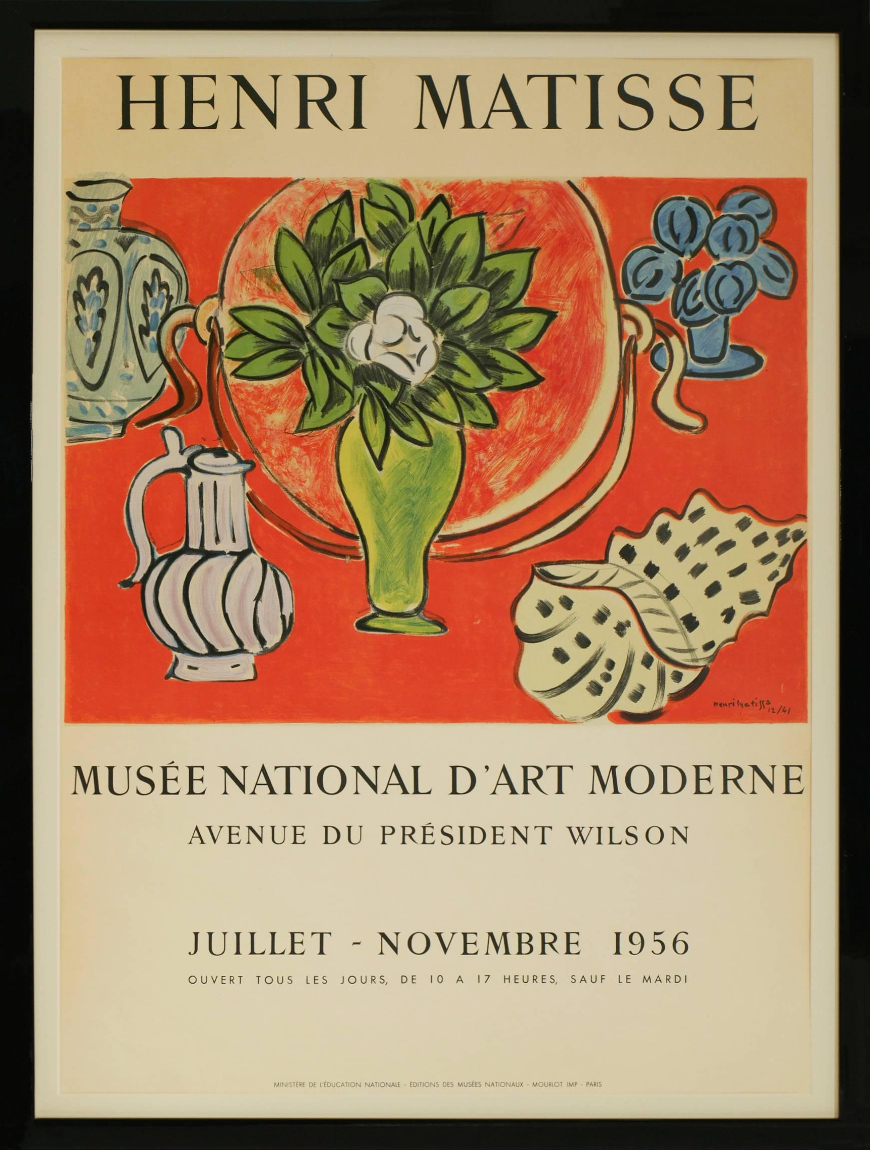 Henri Matisse Still-Life Print - Original Matisse Exhibition Poster