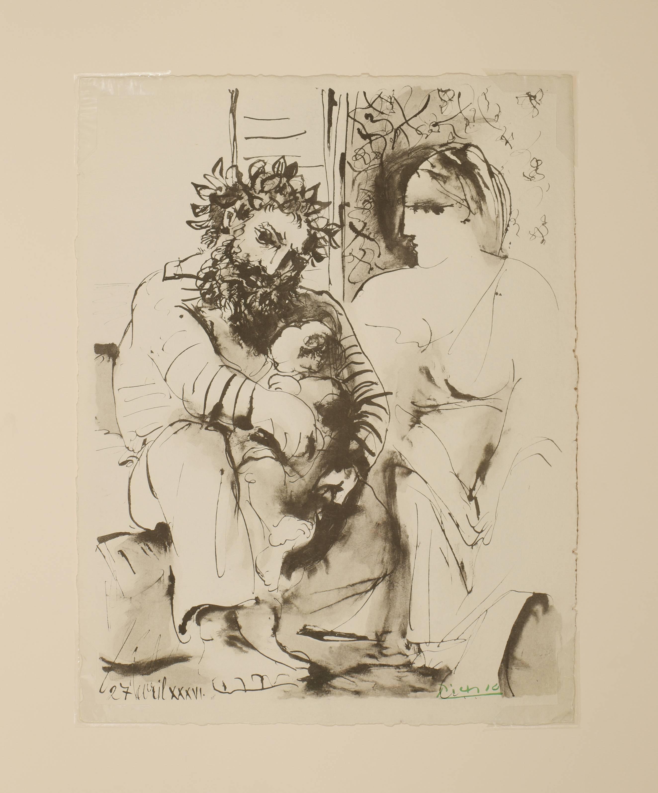Pablo Picasso Figurative Print - Family Portrait
