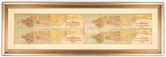 Antique Historic Plan of New York City Showing Political, Legal, School Districts