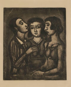 « Portraits », plaque 41 de la Miserère de Rouault
