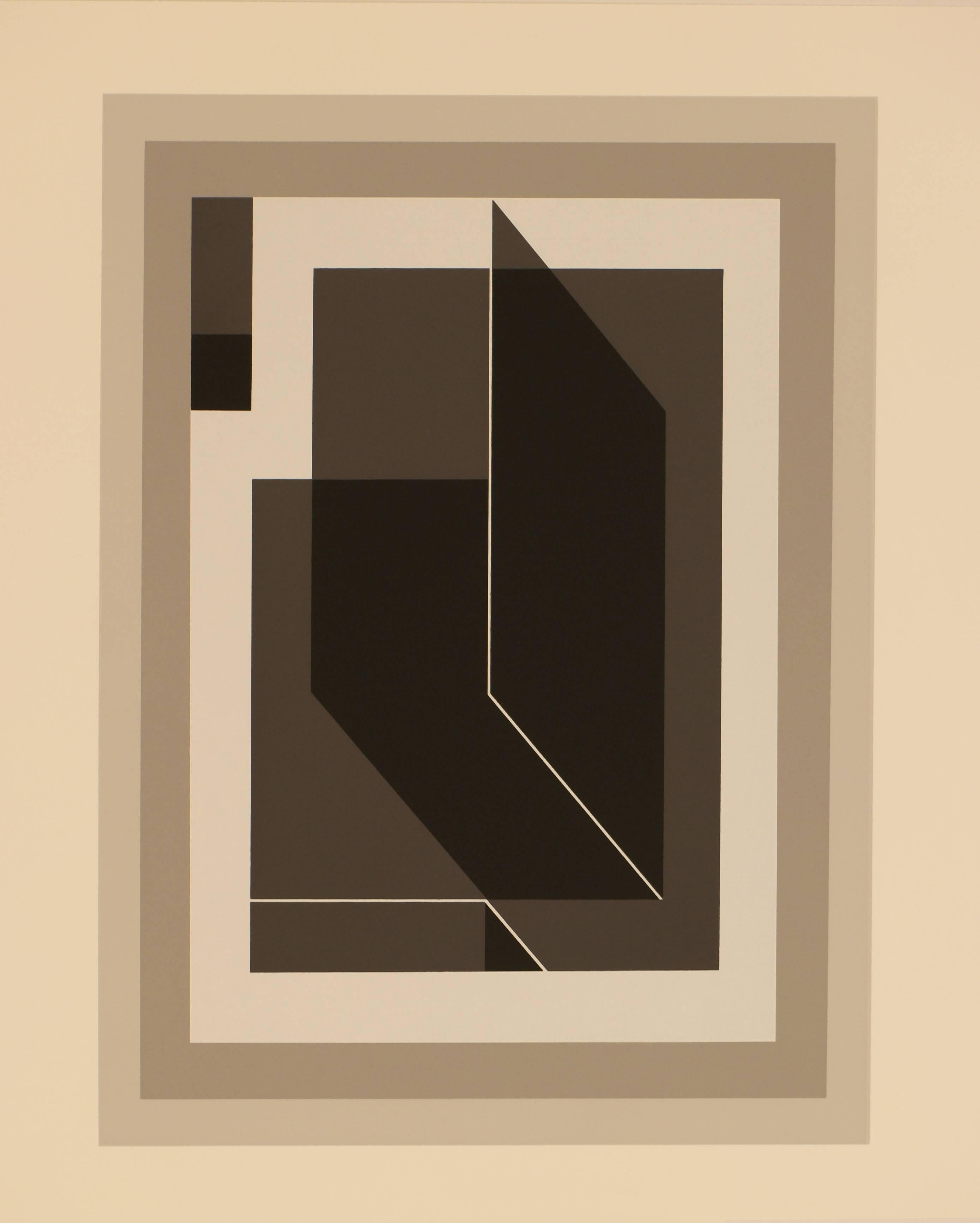 Josef Albers Abstract Print - Formulation : Articulation Portfolio I Folder 25 (B)