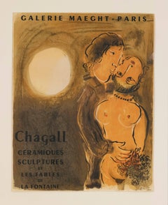 Galerie Maeght ( Couple en Ocre ) 1952 Lithograph Poster