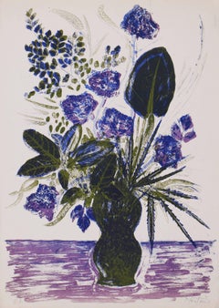 Vintage Purple and Blue Bouquet