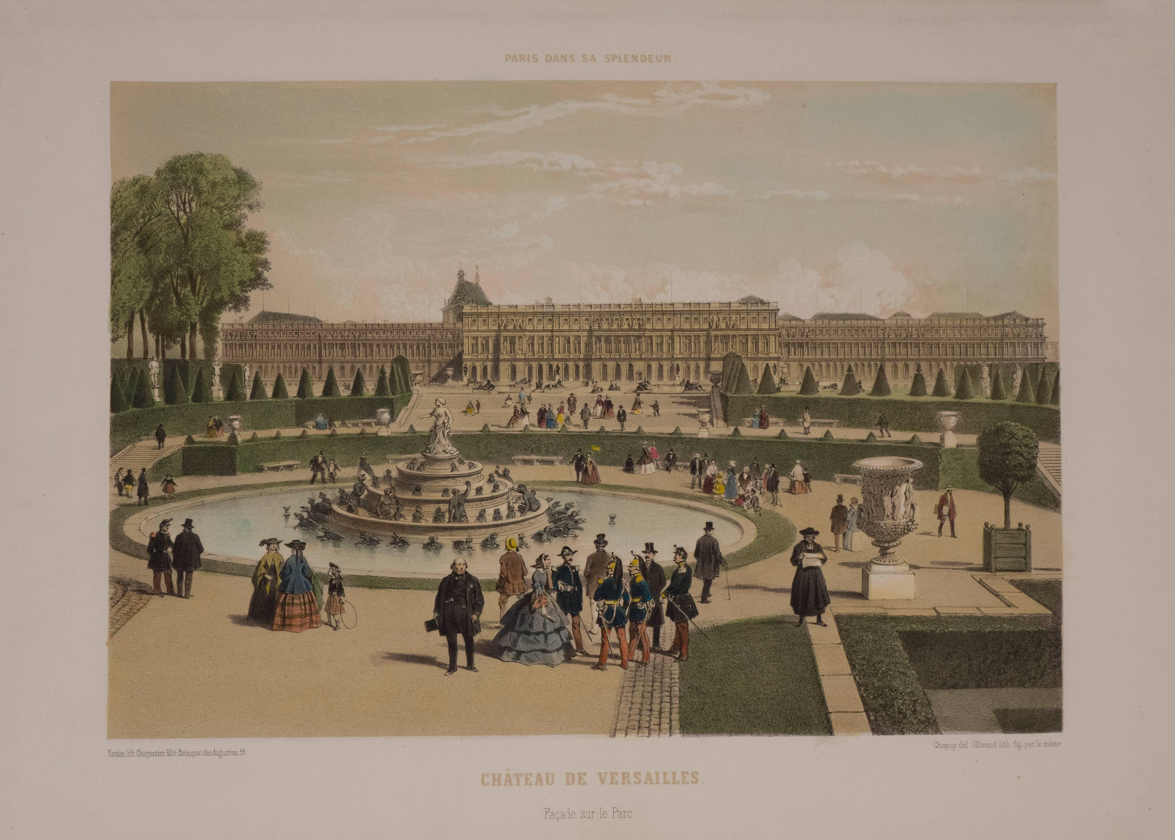 Unknown Landscape Print - Chateau de Versailles