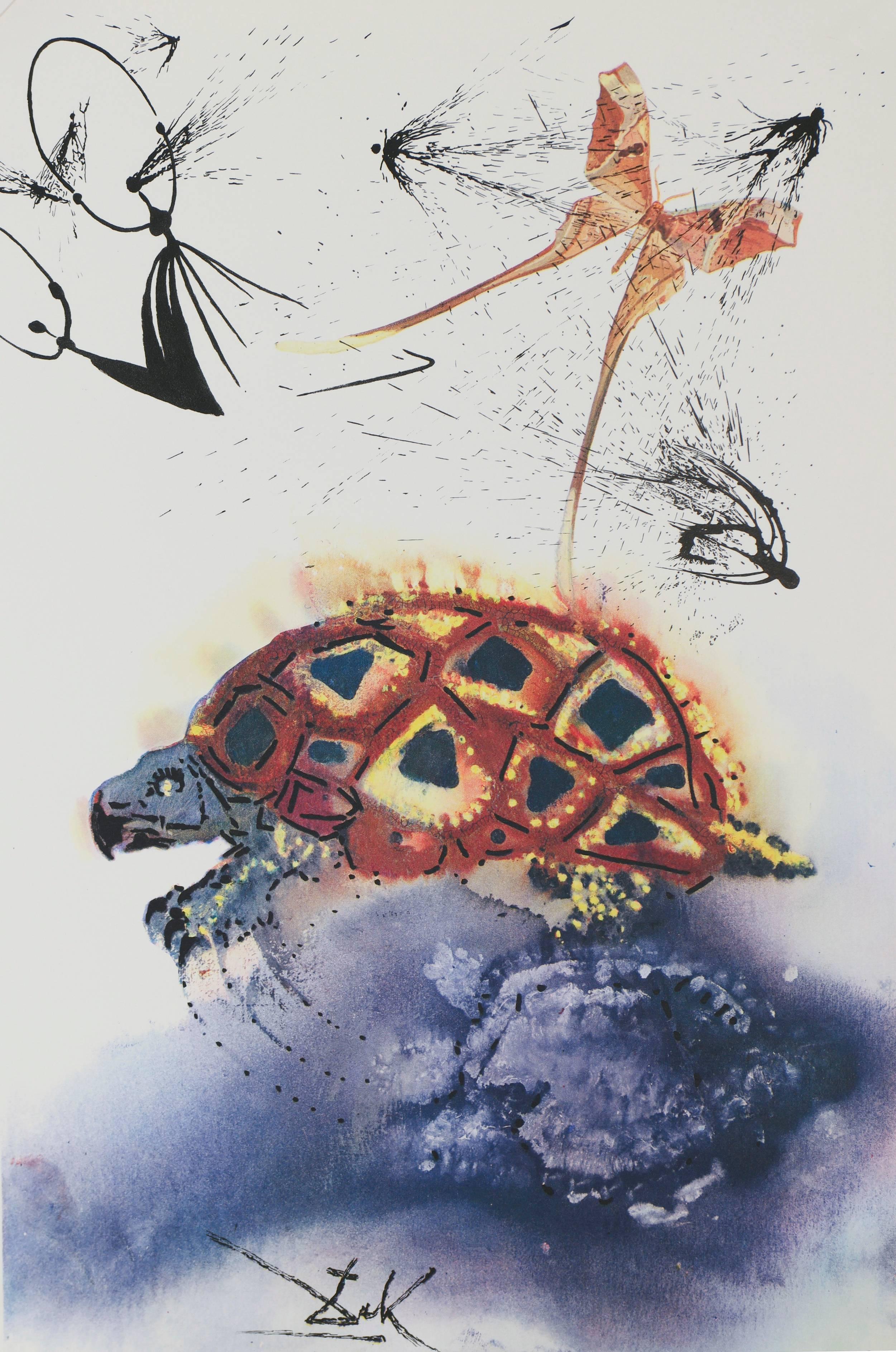 Salvador Dalí Abstract Print - The Mock Turtle's Story