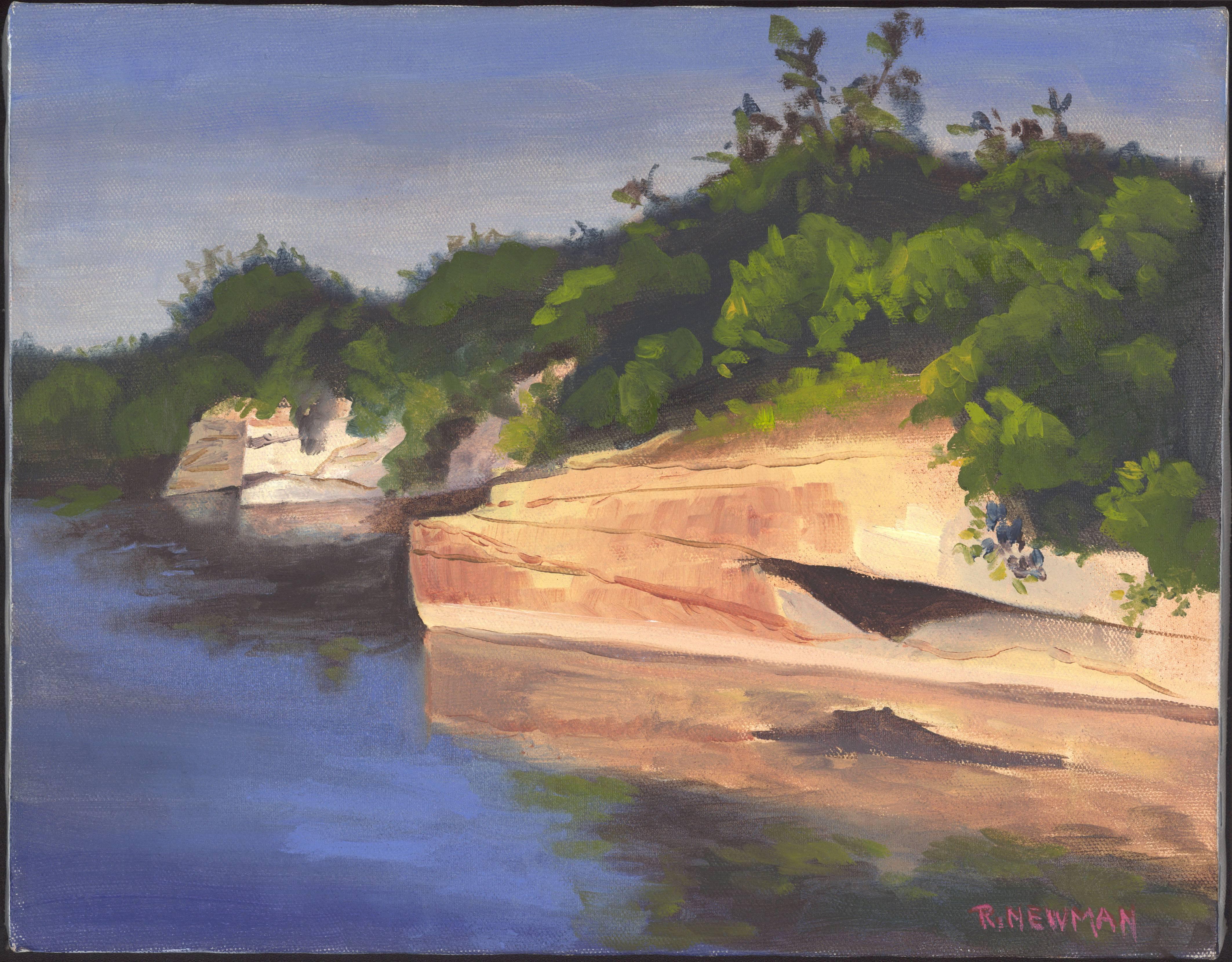 Rachel Newman Landscape Painting - Halibut Point, Rockport 