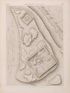 Antique Denderah (Tentyris) Plan des Ruines