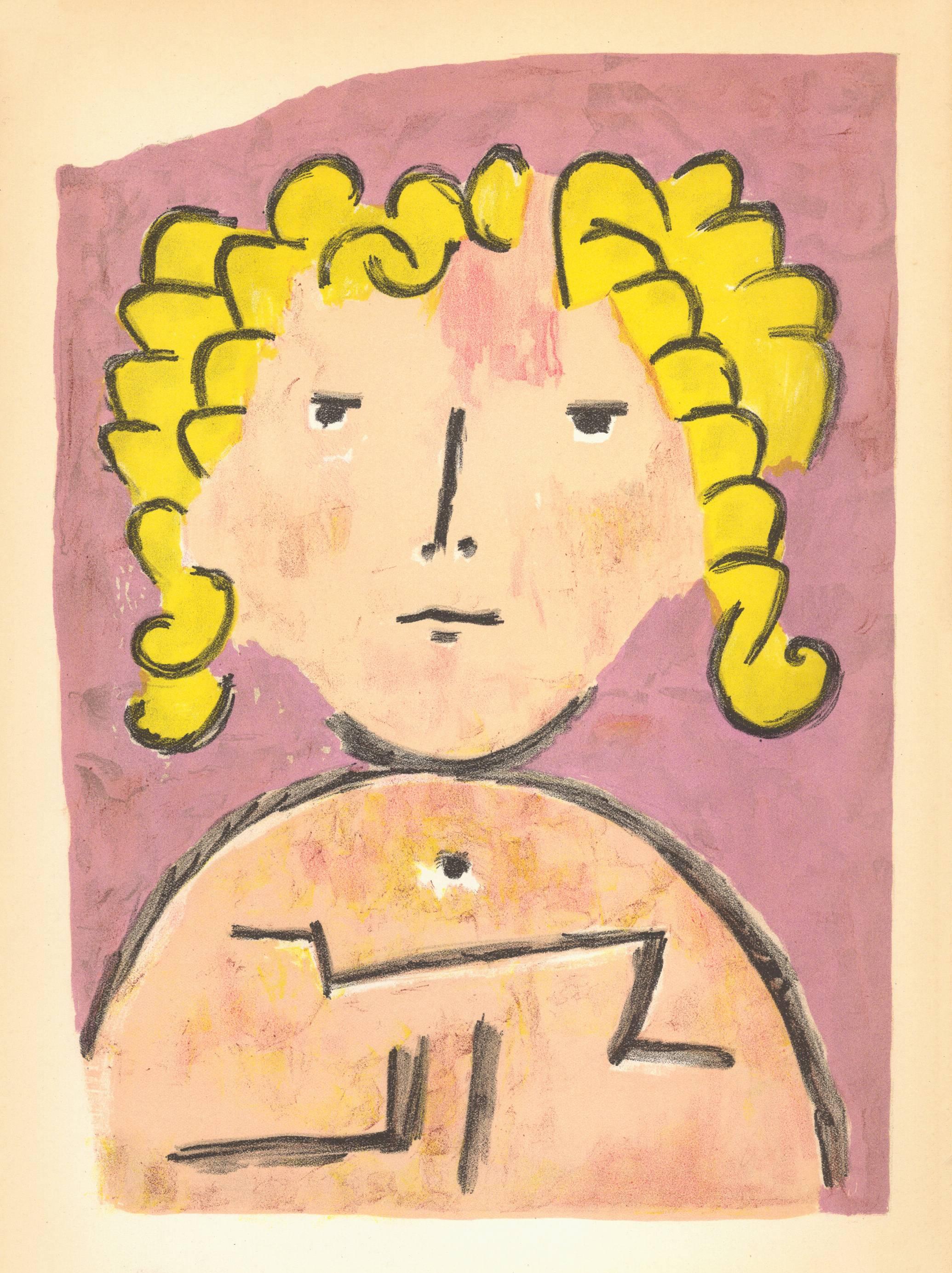 Paul Klee Figurative Print - Tete d'Enfant