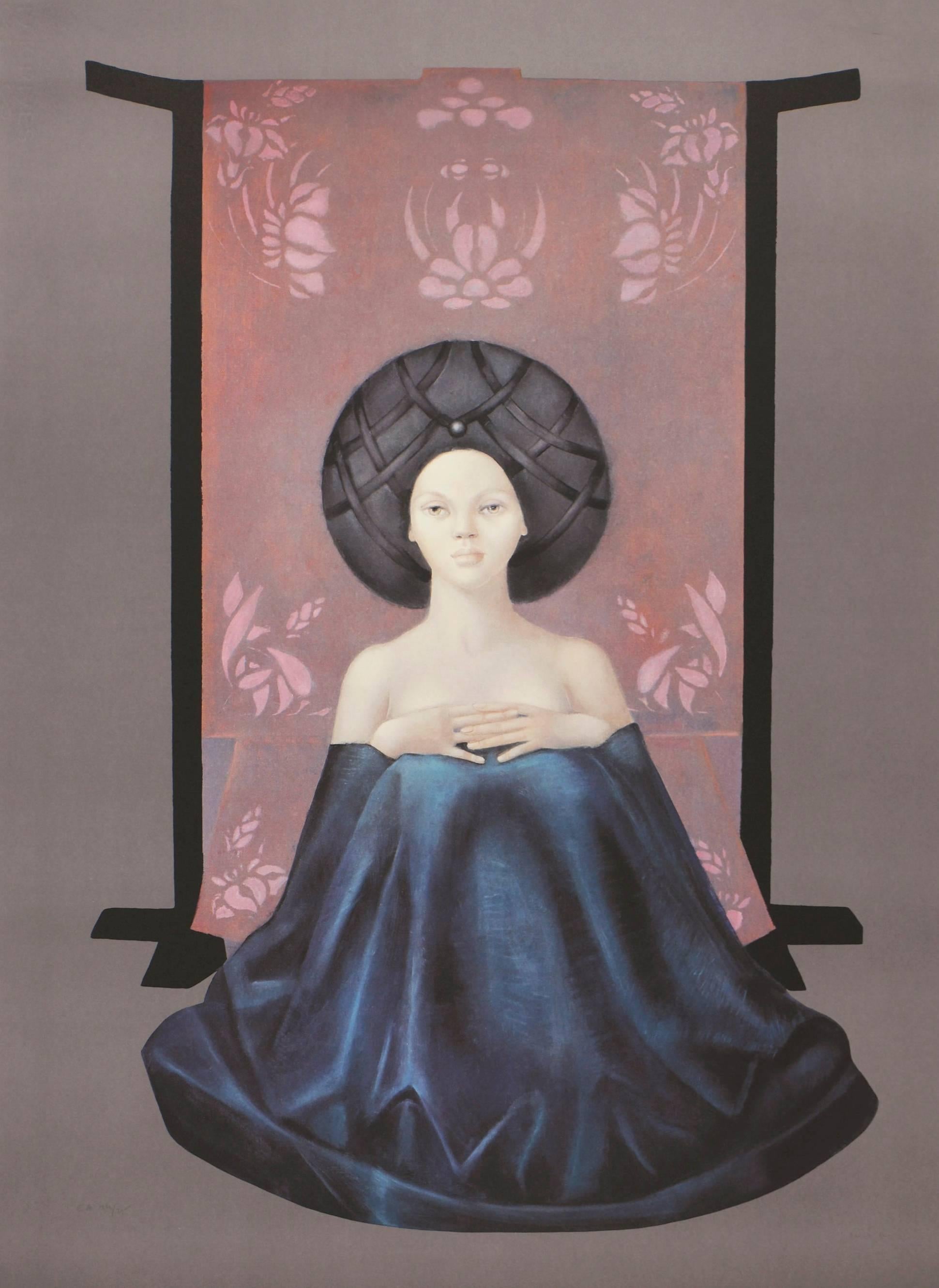 Leonor Fini Figurative Print - Retour de voyage II