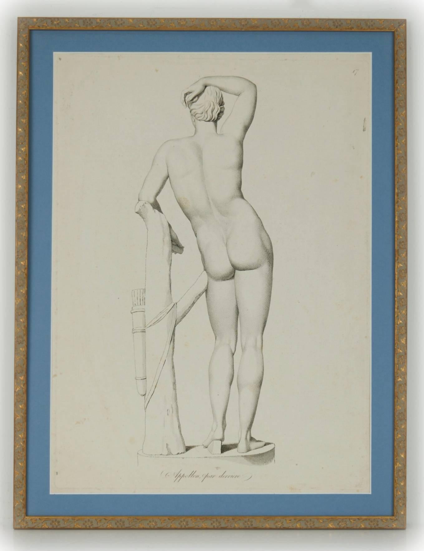 Unknown Figurative Print - Apollo from Behind