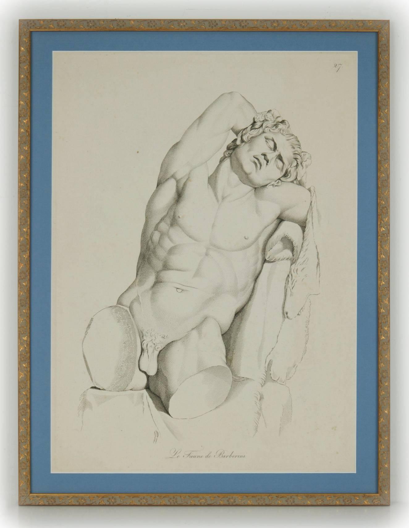 Unknown Figurative Print - Le Faune de Barberini