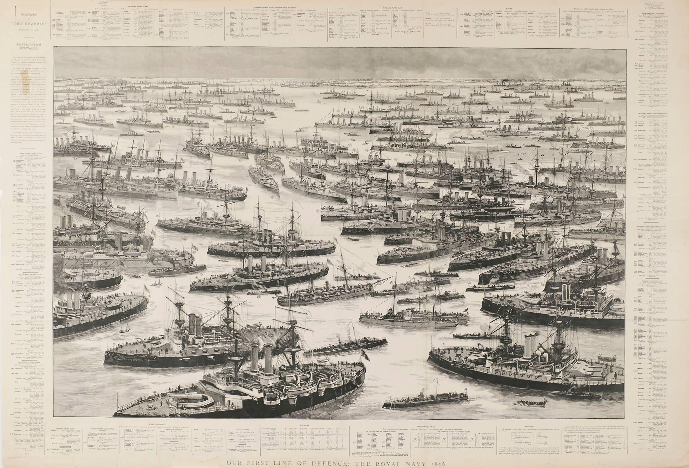 Unknown Landscape Print - Our First Line of Defence: The Royal Navy