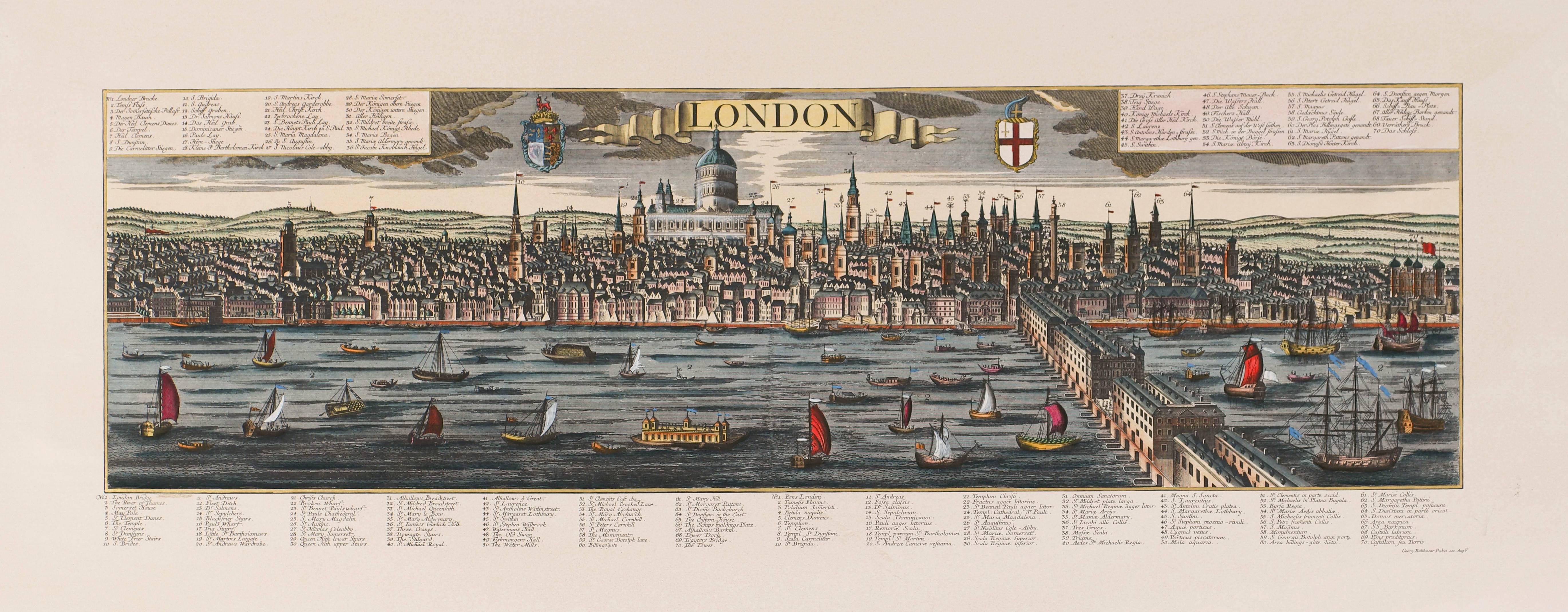 Georg Balthasar Probst Landscape Print – London
