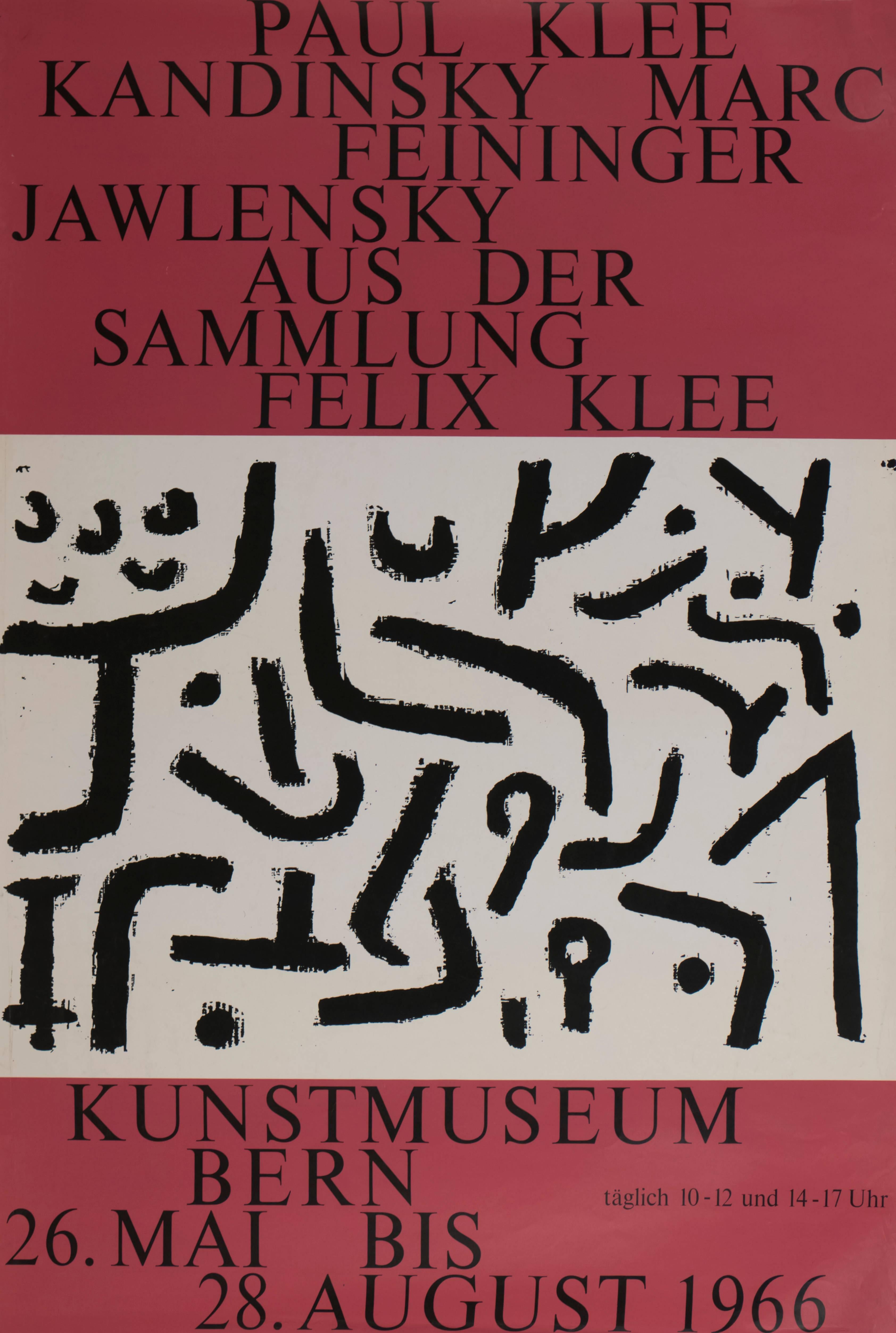 Paul Klee Abstract Print - Bern Museum Exhibition Poster