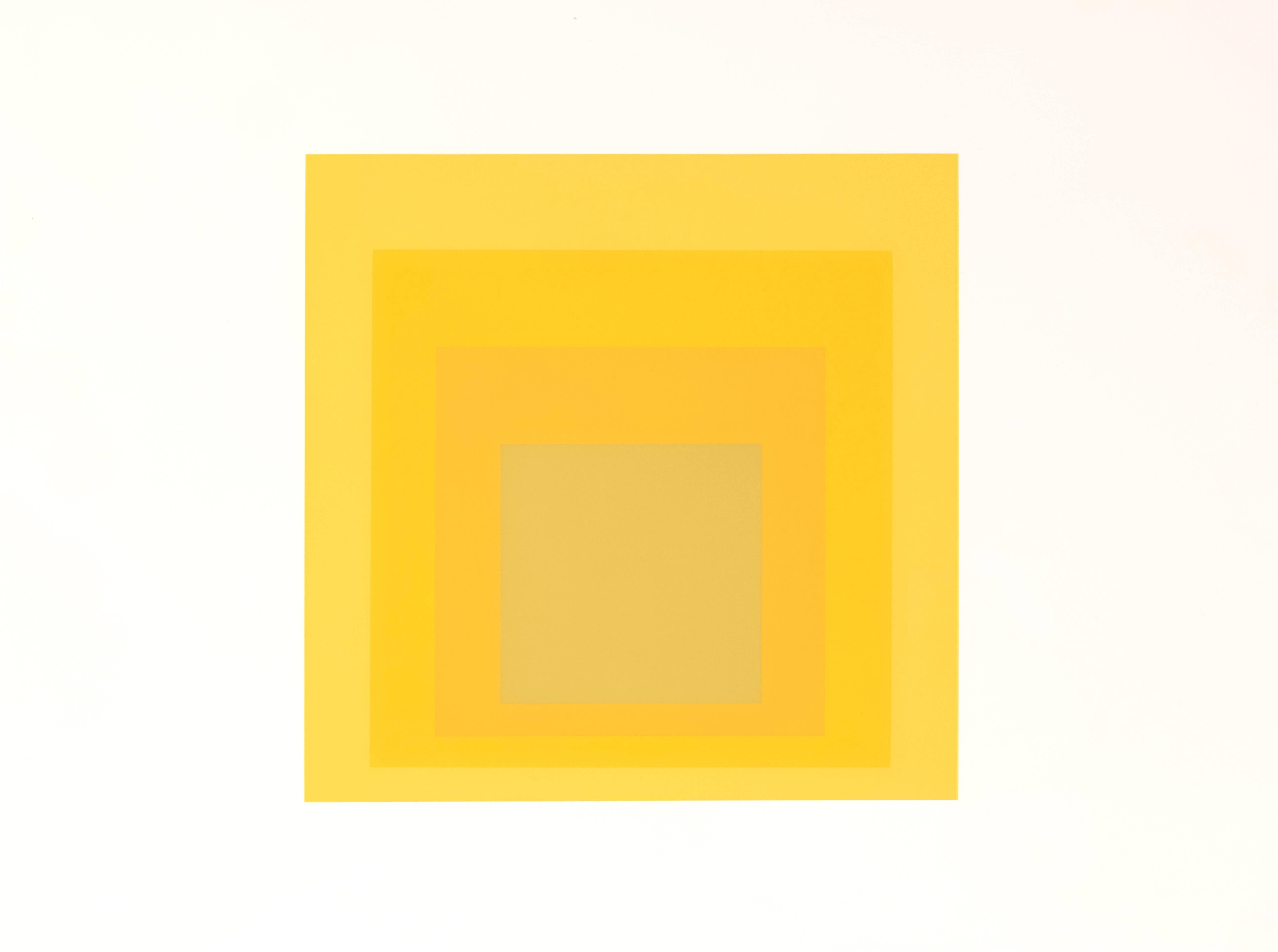 Josef Albers Abstract Print - Formulation : Articulation, Portfolio II, Folder 14 (B)