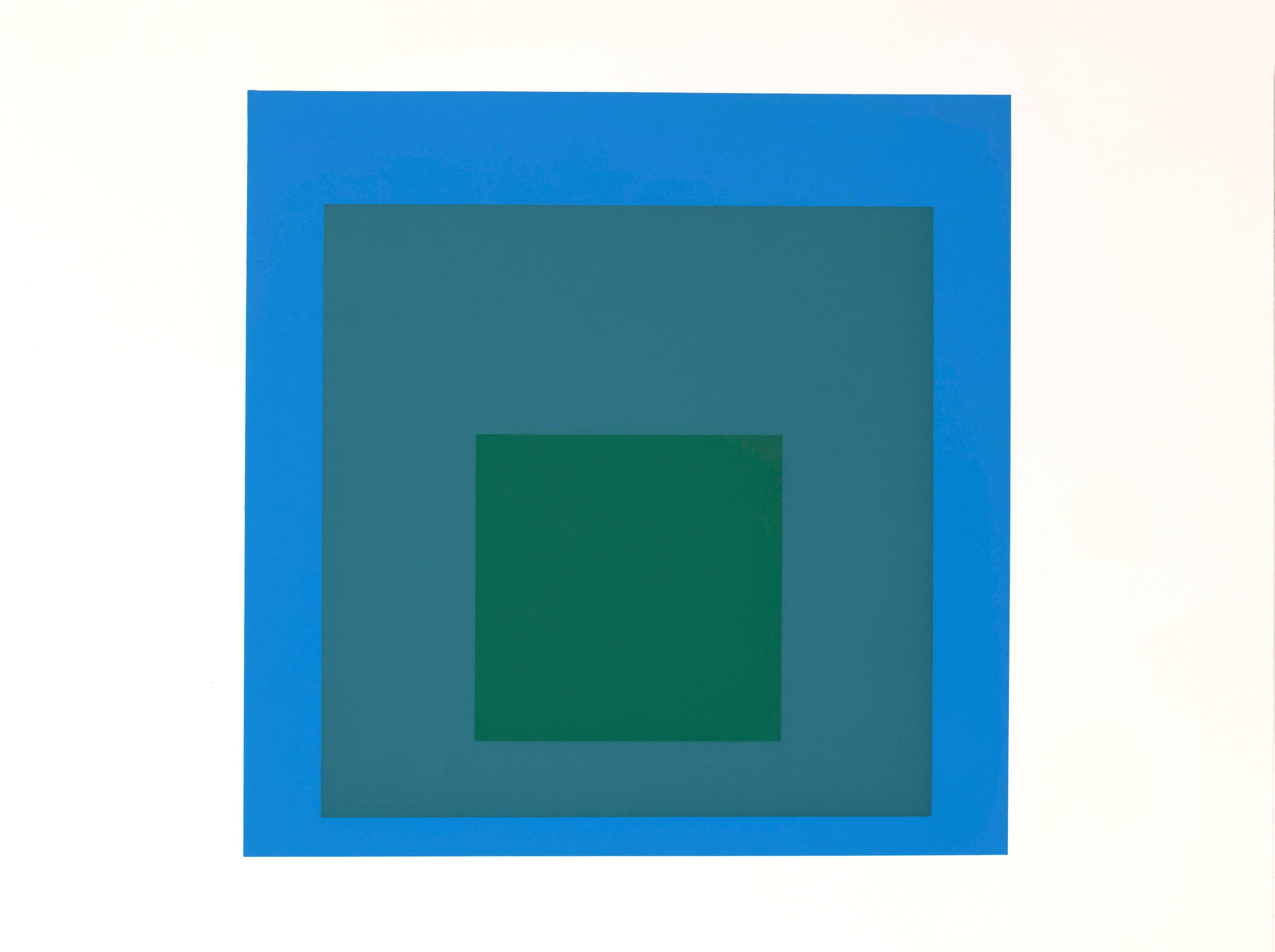 Josef Albers Abstract Print - Formulation : Articulation Portfolio II, Folder 32 (B)