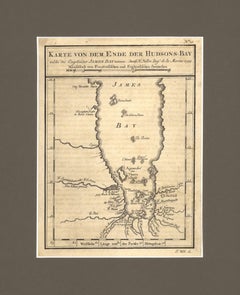 1774 Map of Lower Hudson Bay by  Nicolas Bellin