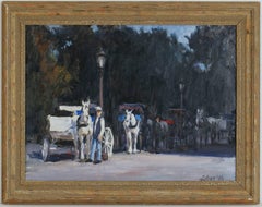 Horse-Drawn Carriages and Drivers, Central Park, New York City