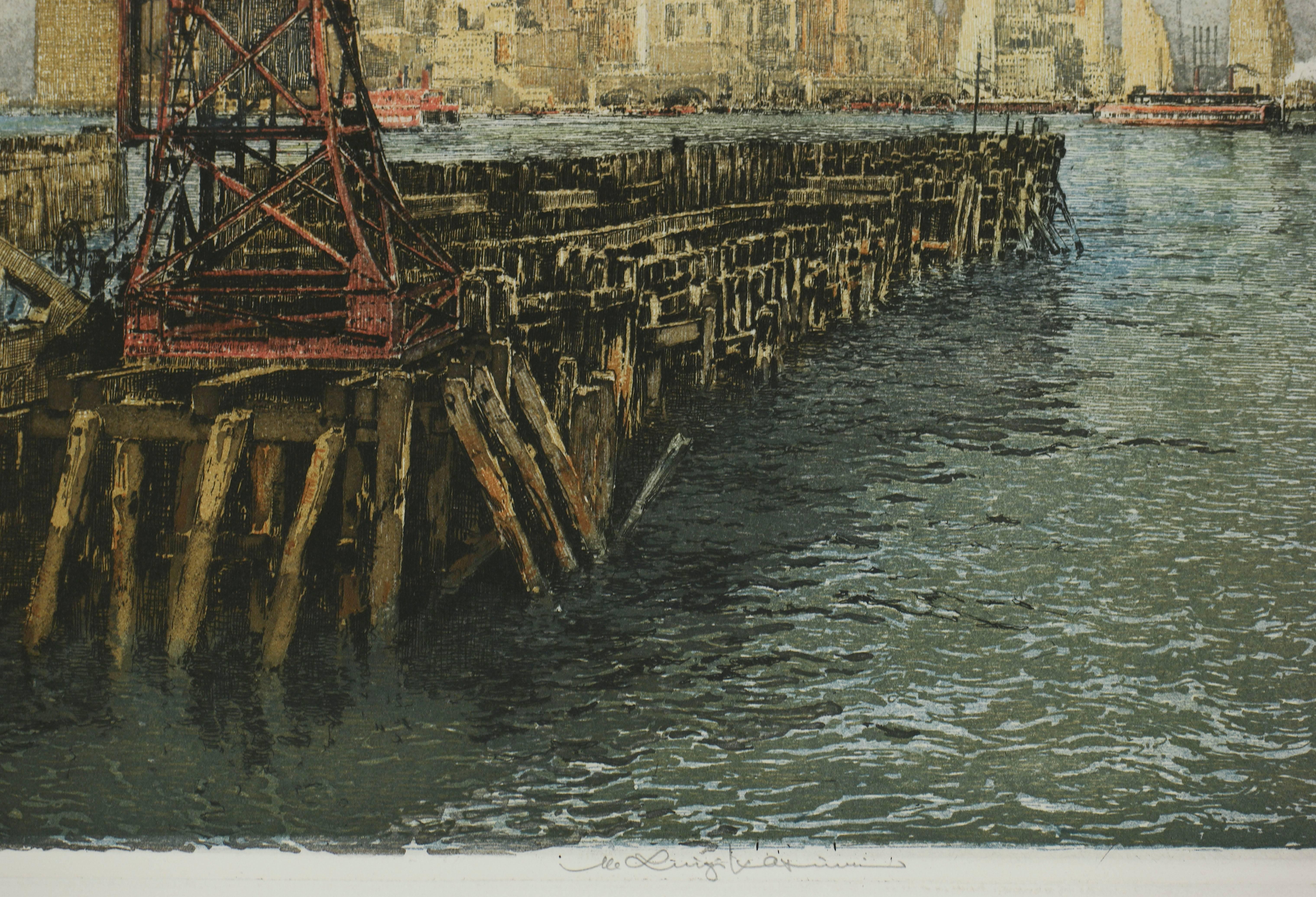 New York Skyline - Print by Luigi Kasimir
