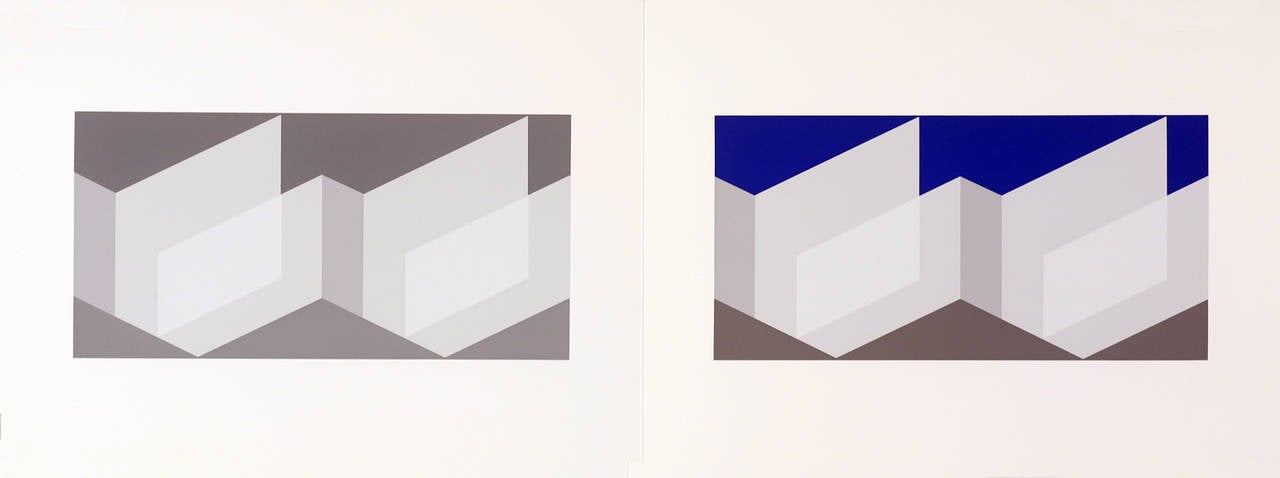 Josef Albers Abstract Print - "Formulation : Articulation, " Portfolio II Folder 23