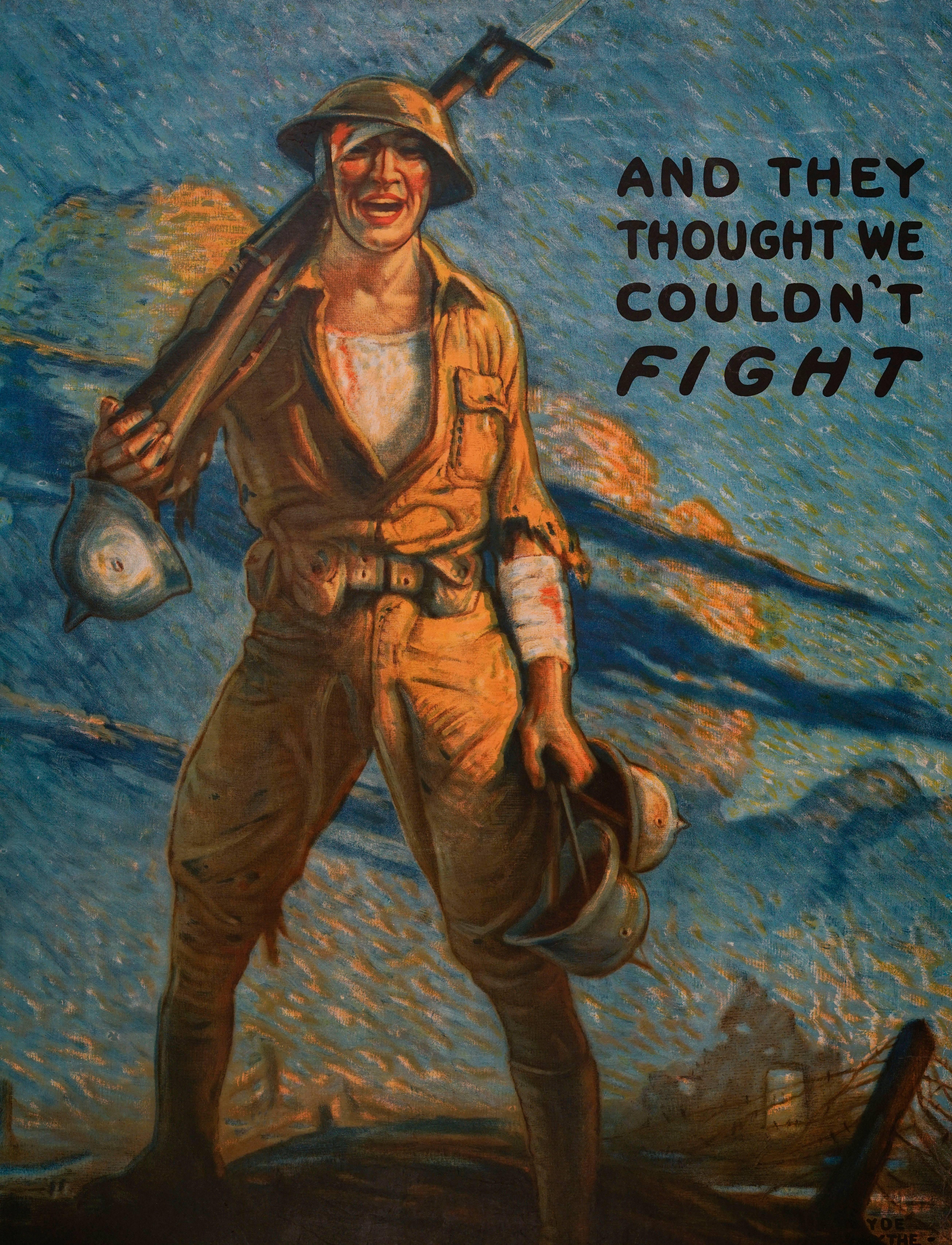 And They Thought We Couldn't Fight  - Print by Victor Clyde Forsythe