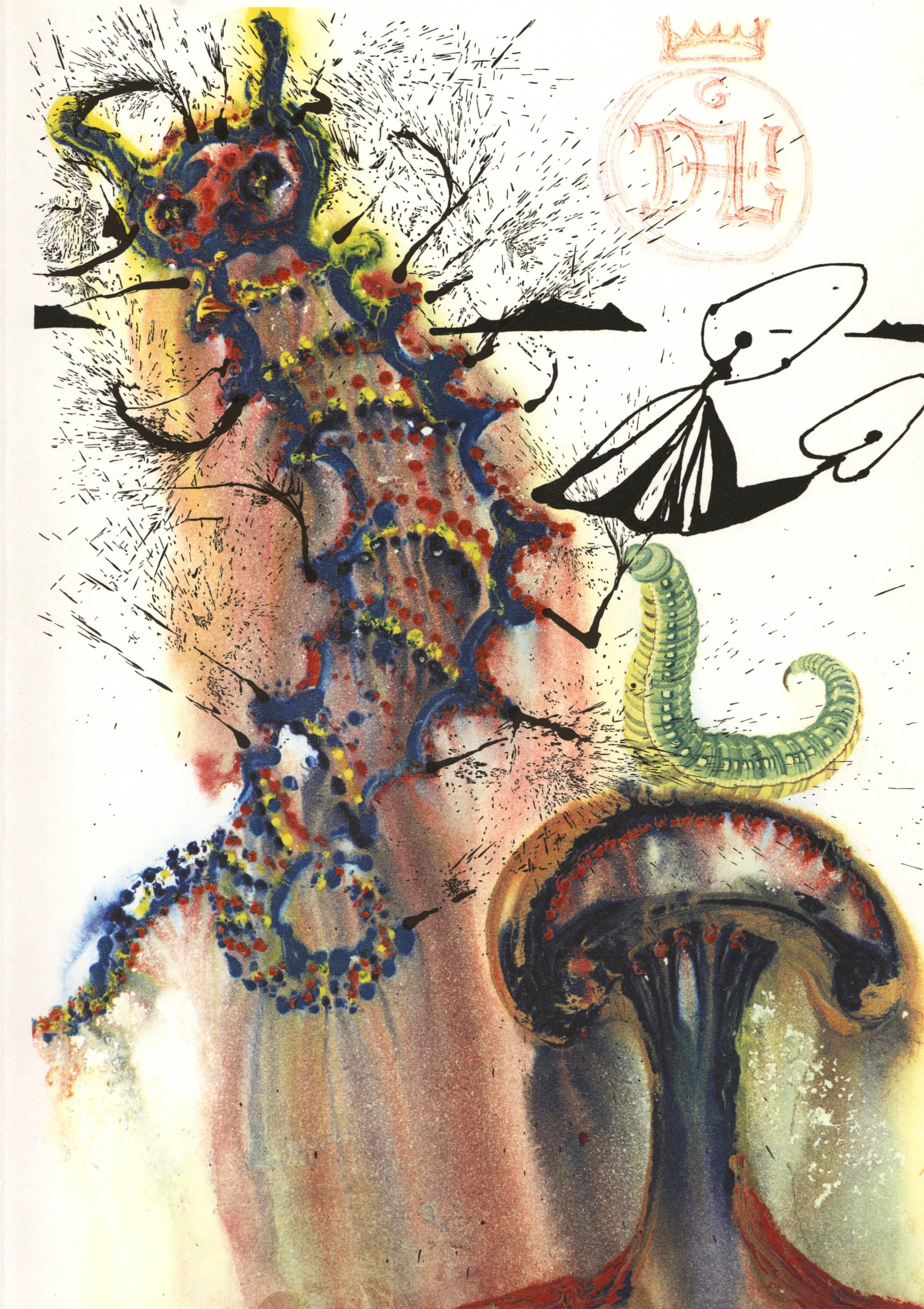Advice From A Caterpillar - Print by Salvador Dalí