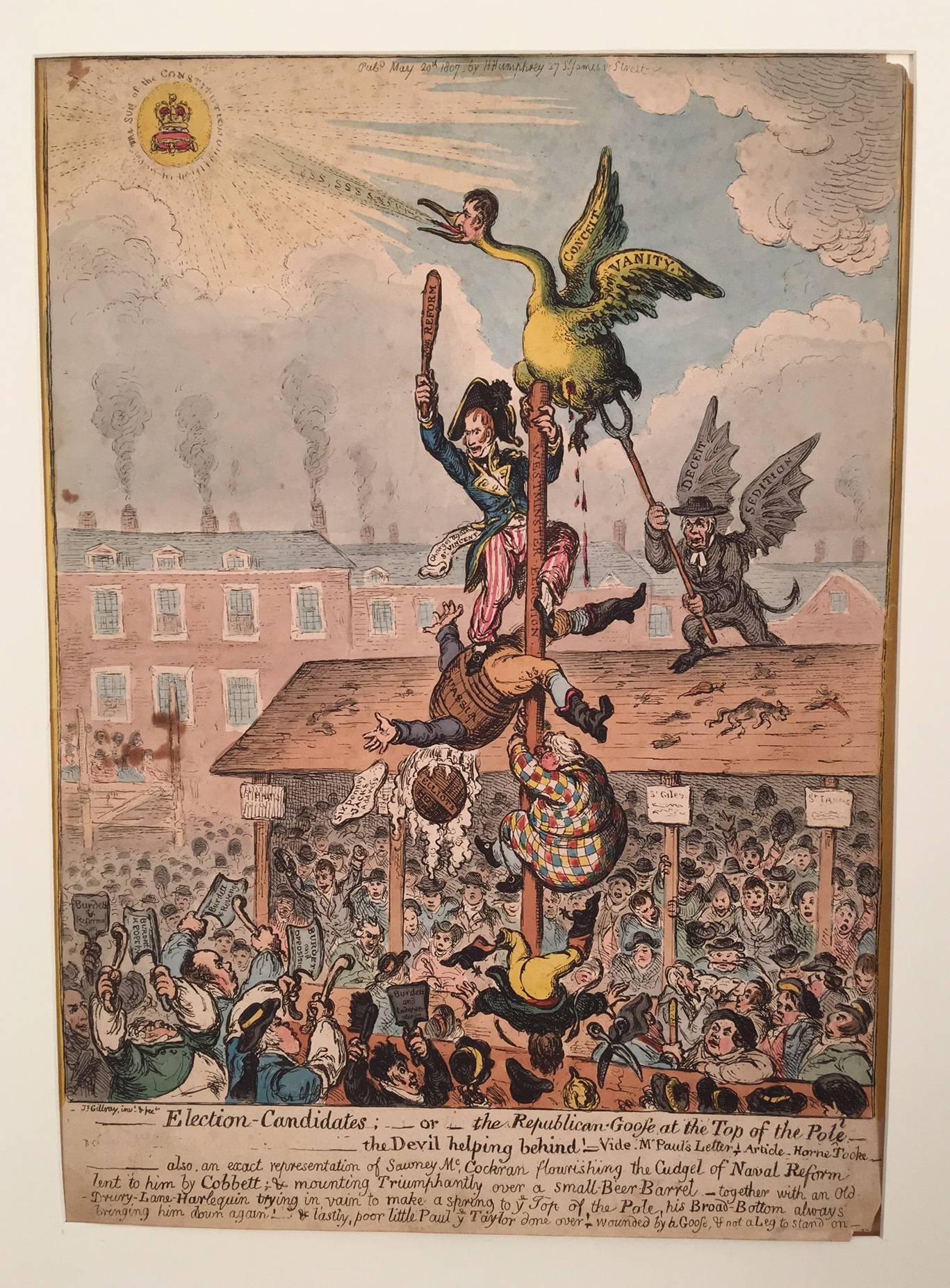 James Gillray - Election Candidates -- or --the Republicans Goofe at ...