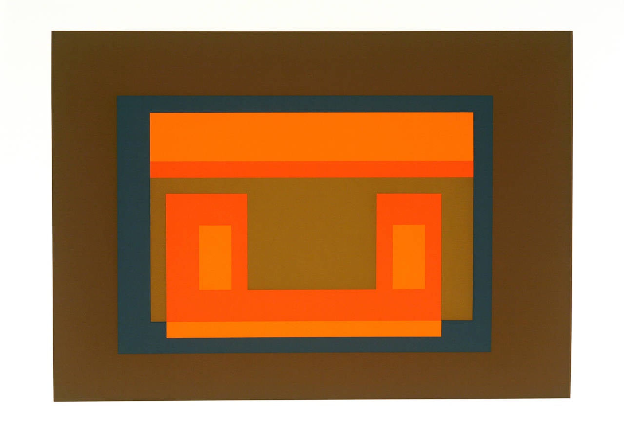 Josef Albers Abstract Print - Articulation : Formulation, Portfolio I Folder 11 (A)