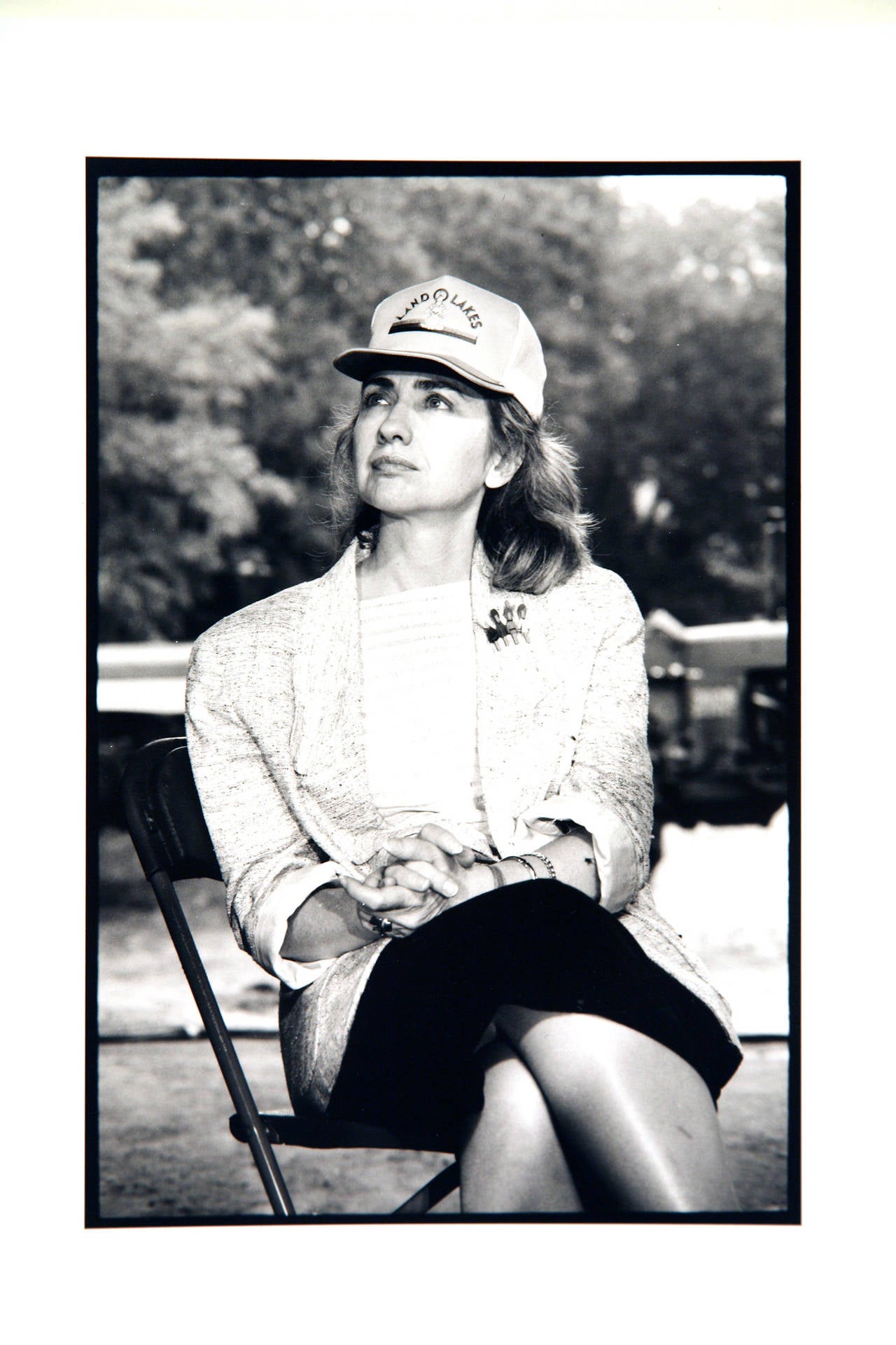 Unknown Portrait Photograph - Hillary Clinton with Land-O-Lakes Cap