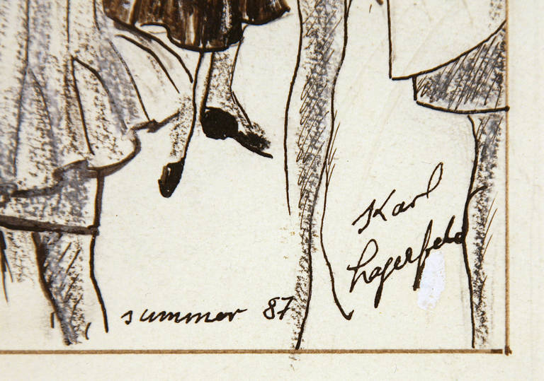 Karl Lagerfeld Fashion Sketch 2
