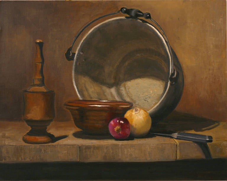 Homage to Chardin - Painting by Rachel Newman