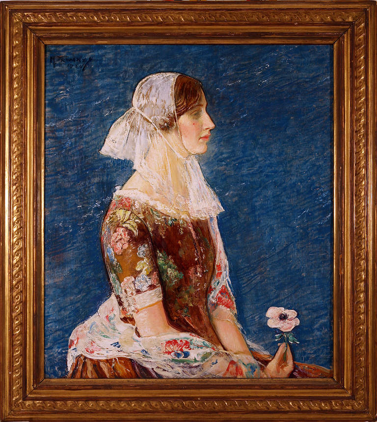Maurice Fromkes Portrait Painting - La Mallorquina