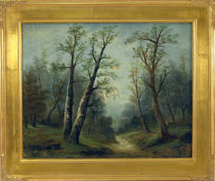 Landscape painting by G. Wyatt