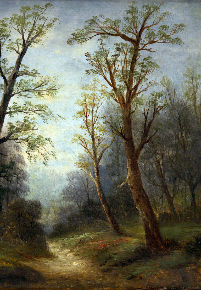 Peinture de paysage de G. Wyatt - Painting de Unknown