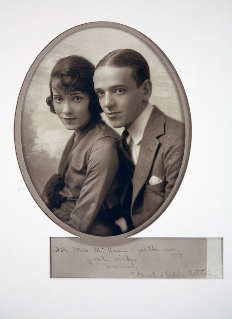 Unknown Portrait Photograph - Rare Photo of Fred and Adele Astaire