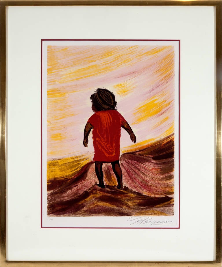 David Alfaro Siqueiros Figurative Print - Little Jesus will be a Saint