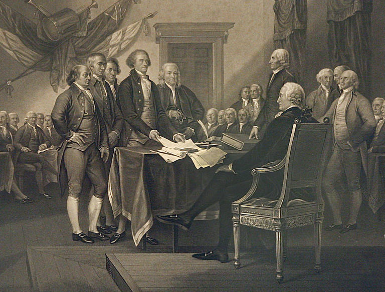 The Signing of the Declaration of Independence, July 4.1776 - Print by John Trumbull