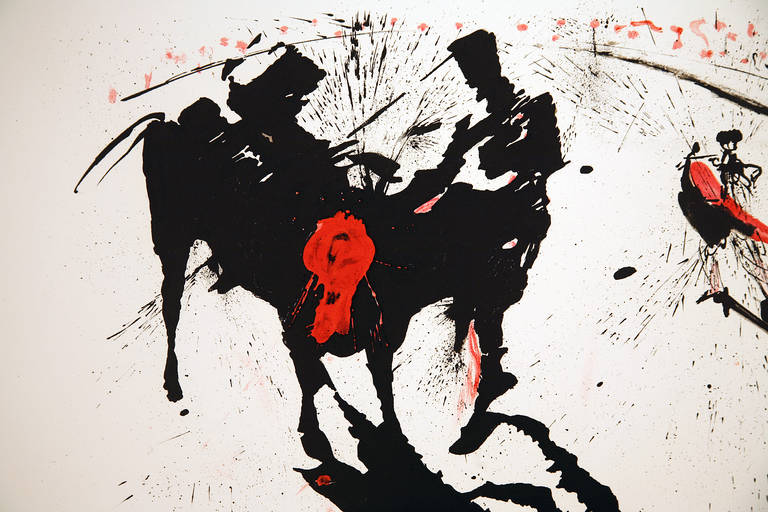Bull Fight No. 1 - Print by Salvador Dalí