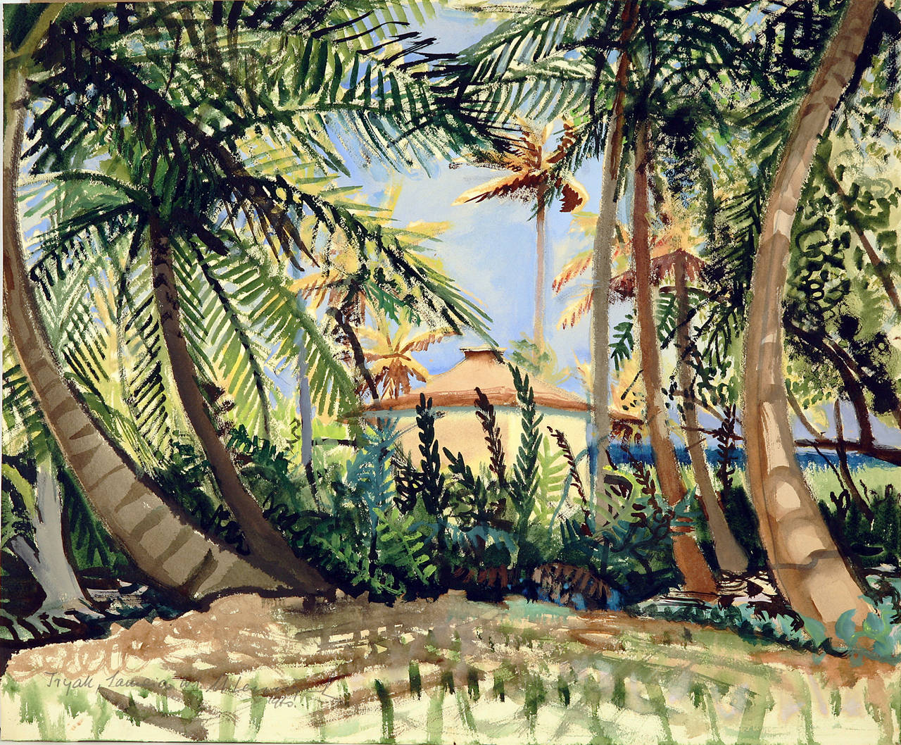 Michael Lester Leszczynski Landscape Art - Tryall Golf Club Edge of T 3, Jamaica