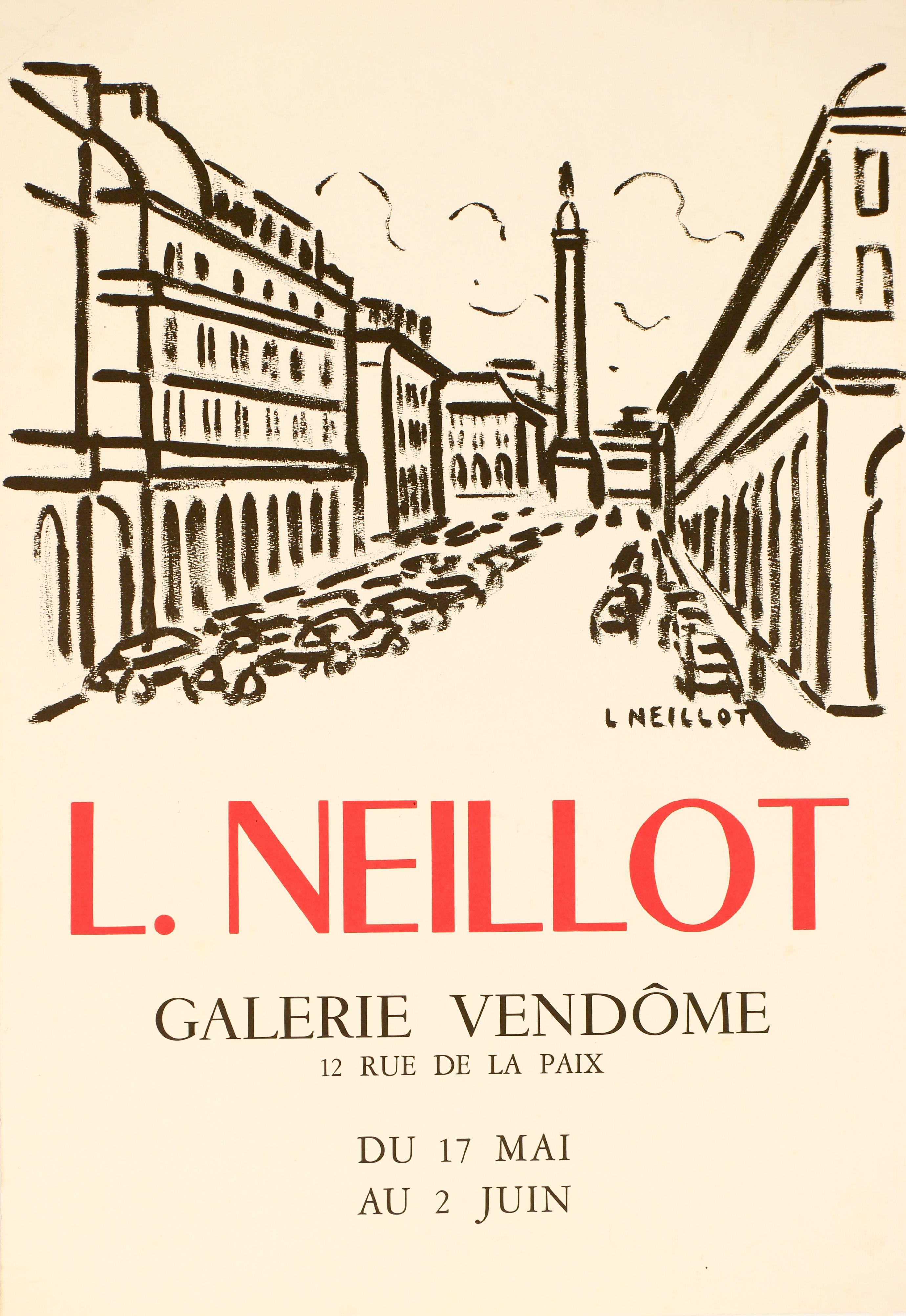 Louis Neillot Landscape Print - Gallerie Vendome Paris Poster