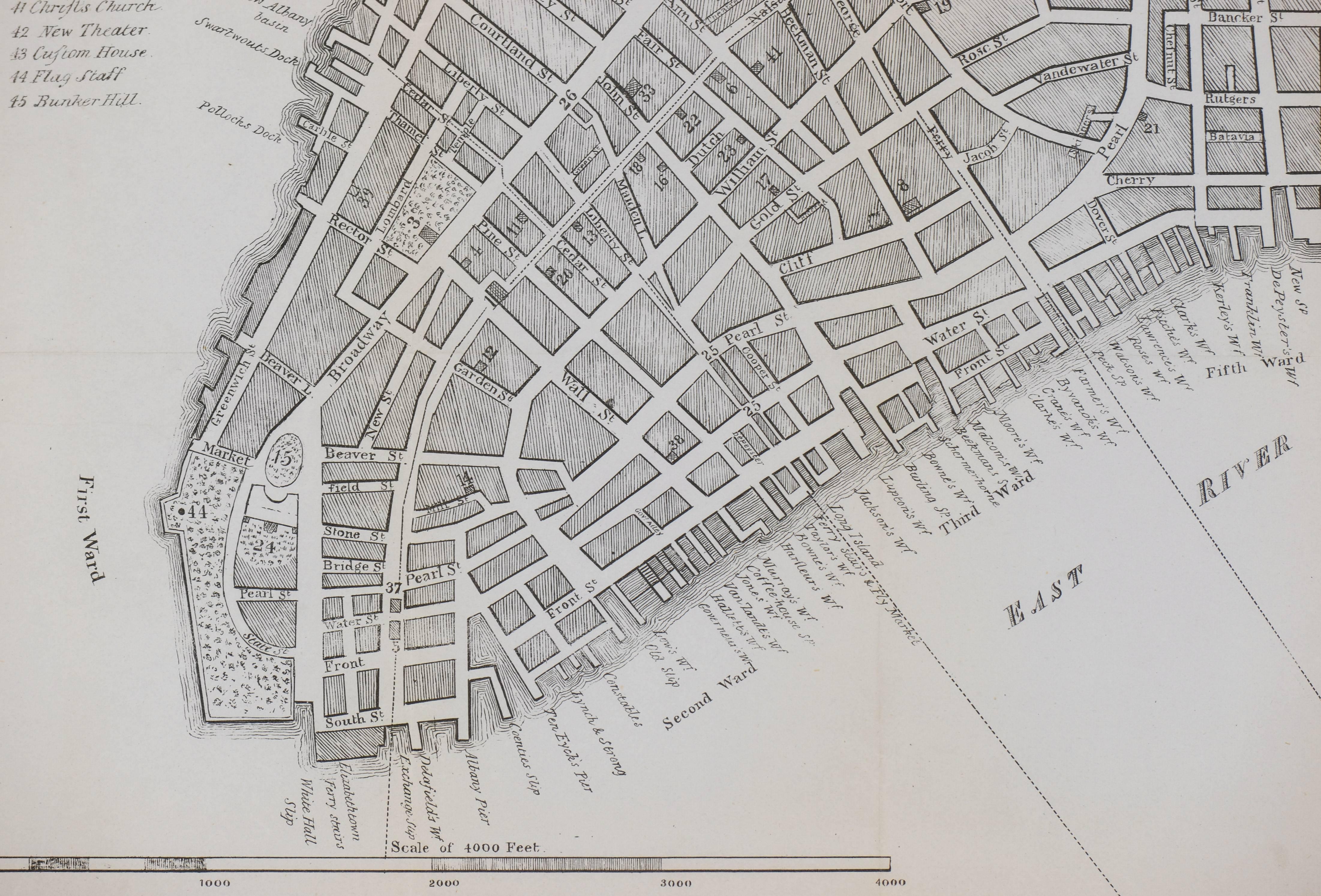 Plan of the City of New York - Print by George Hayward