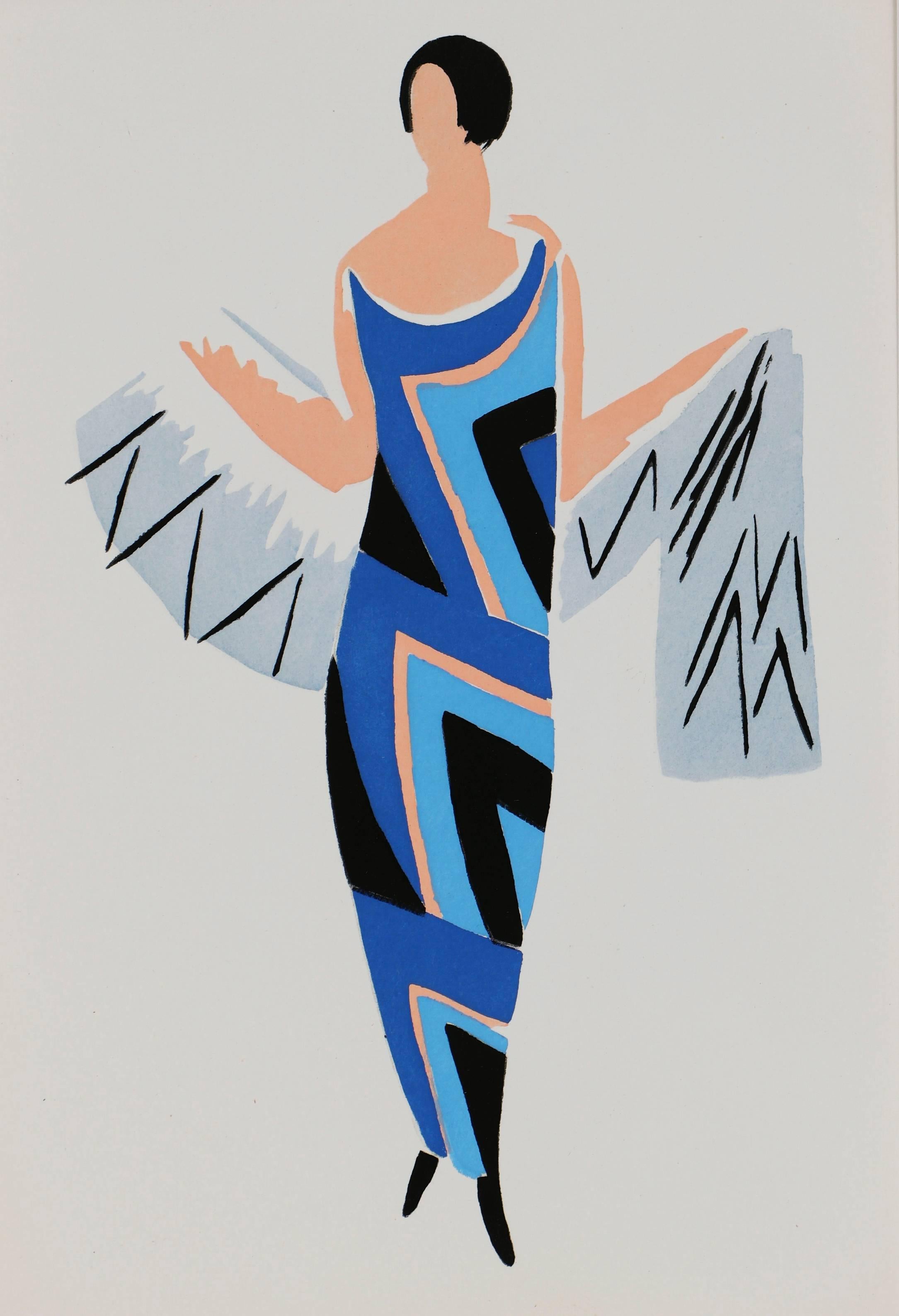  Dame en Bleu - Print by (after) Sonia Delaunay