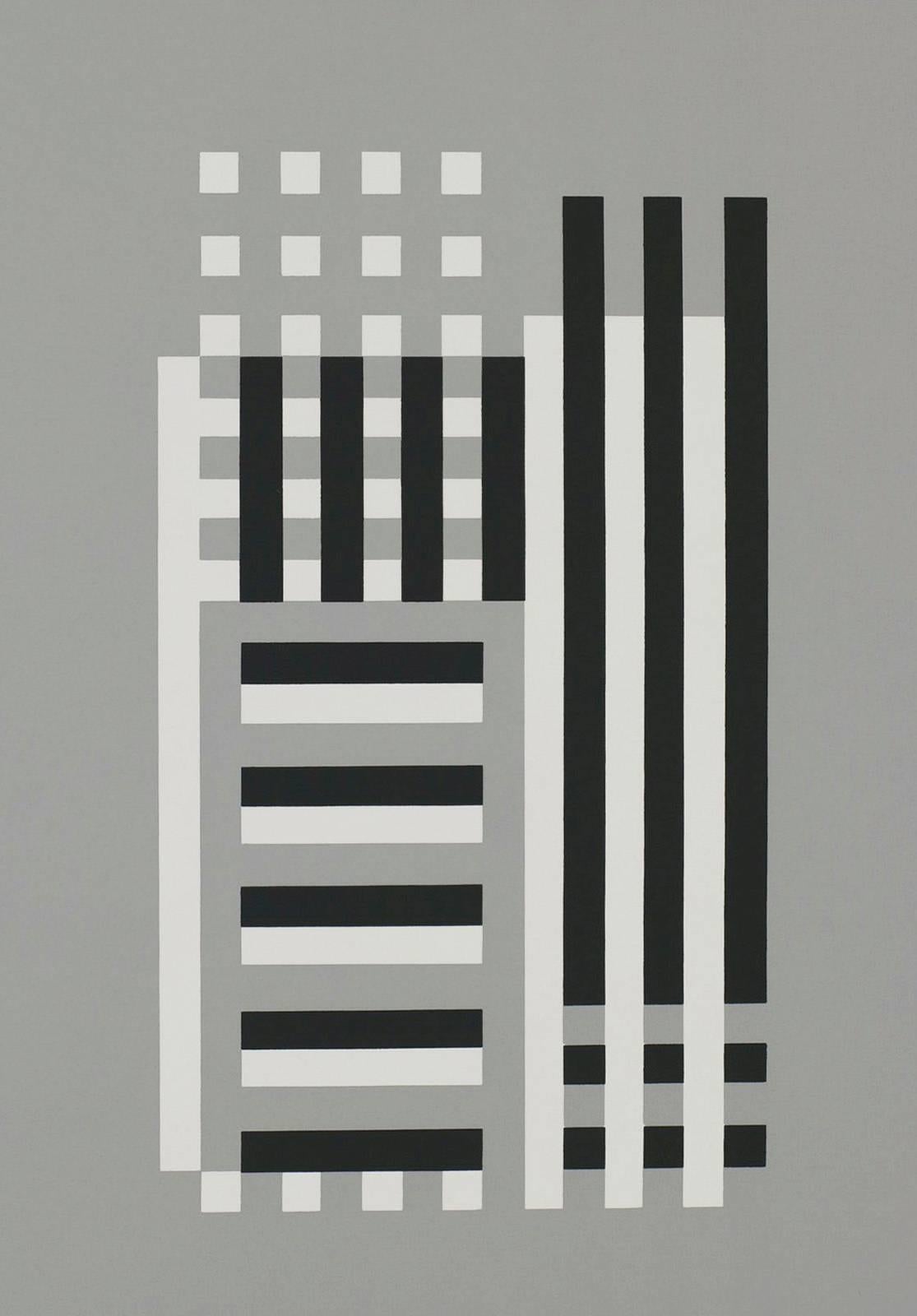 Formulation : Articulation, Portfolio II, Folder 11 (A) - Gray Abstract Print by Josef Albers