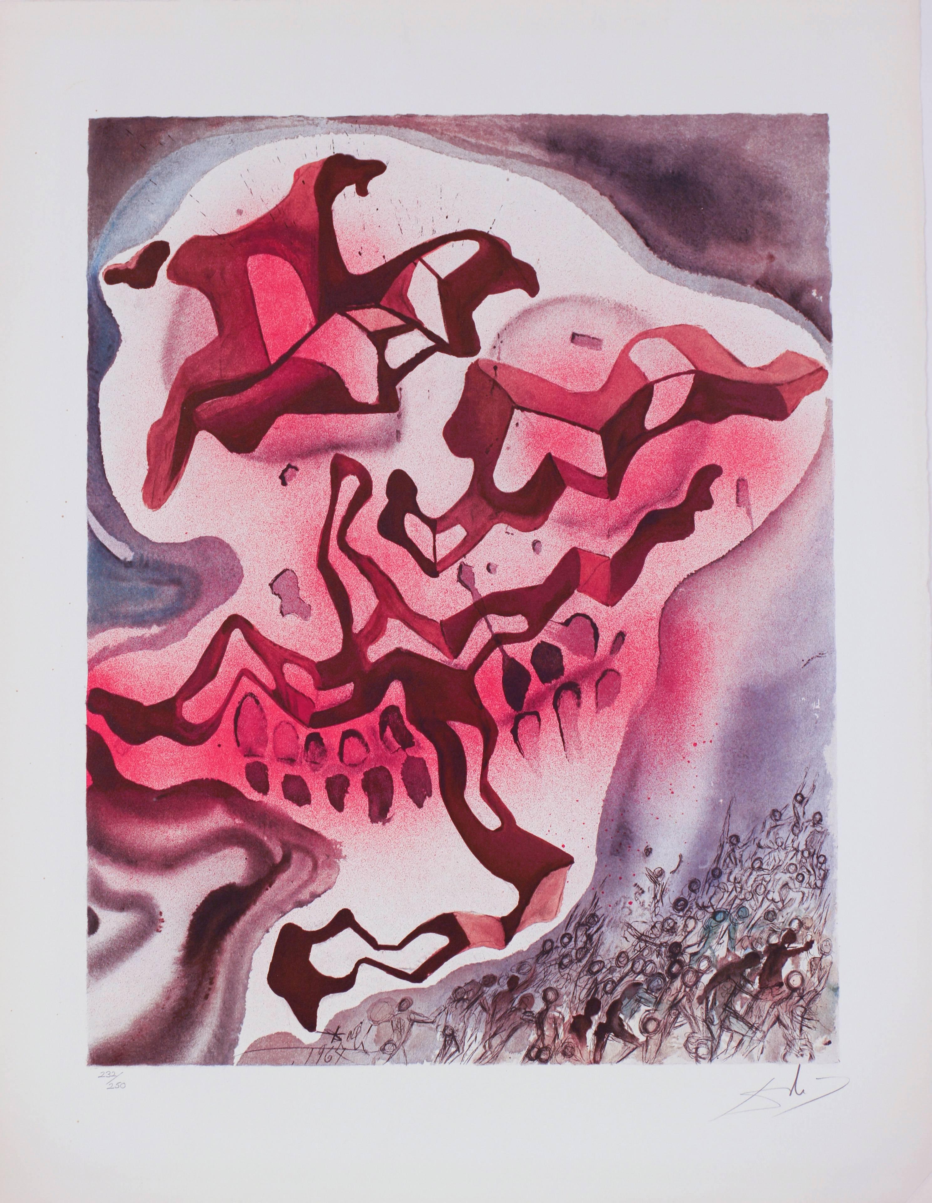 Auch wenn ich durch das Tal des Todesschattens gehe – Print von Salvador Dalí