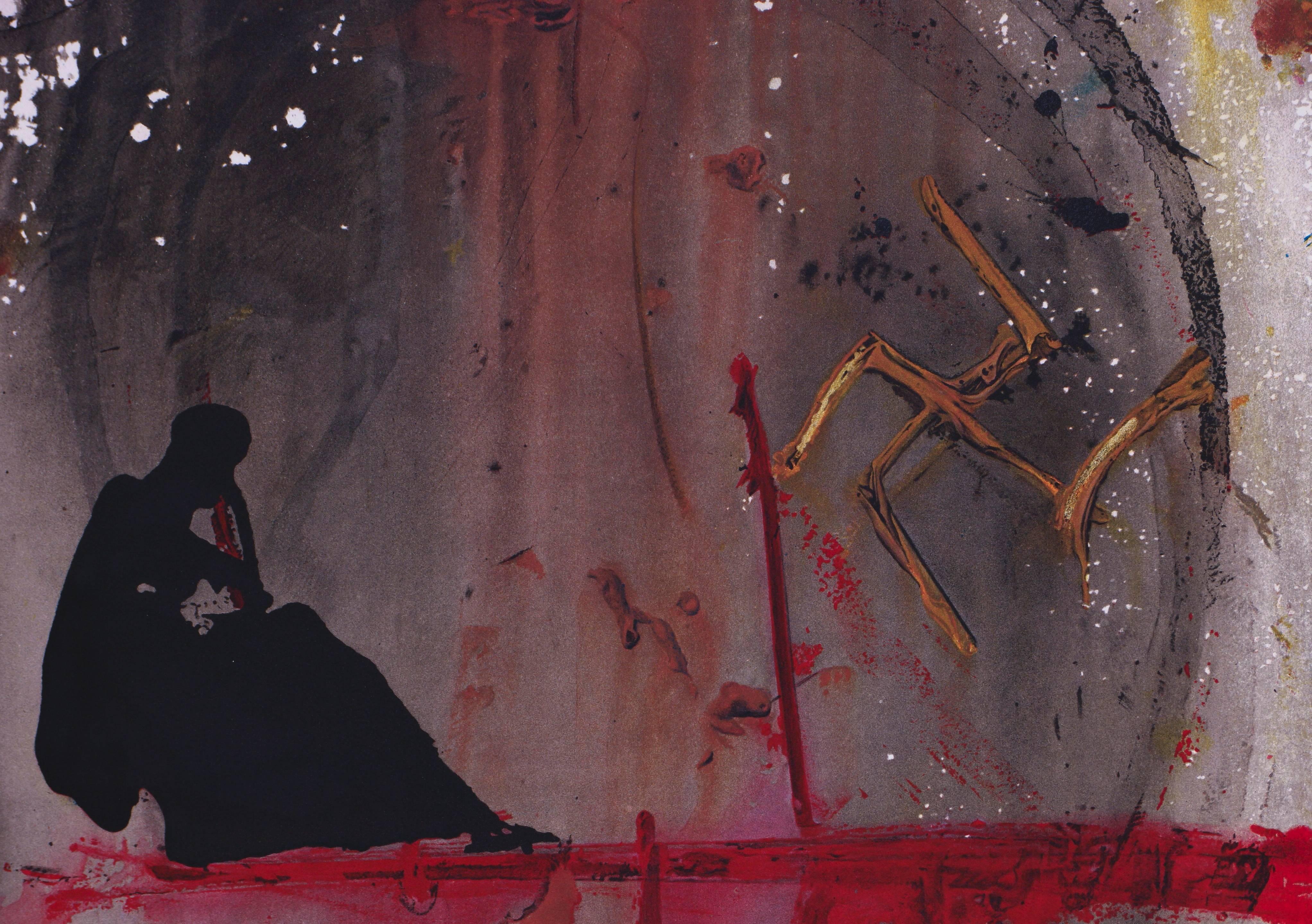 «hou hath laid me in the nether-most pit...(Psalm 88.7) - Surréalisme Print par Salvador Dalí